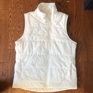 New Balance white puffy vest size M like new